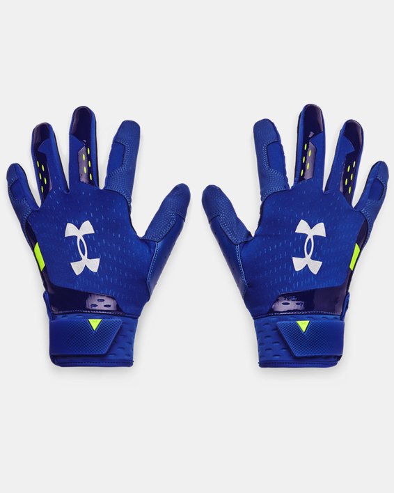 Men's UA Harper Hustle 21 Batting Gloves, Blue, pdpMainDesktop image number 0